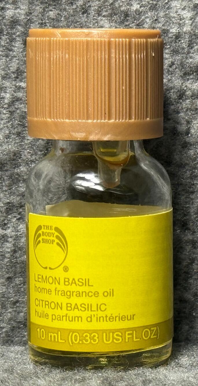 The Body Shop Lemon Basil  Home Fragrance Oil 10mL/0.3oz - 80% Full